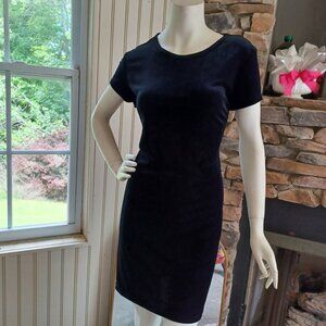 Vintage 90s Velvet Little Black Dress Size 10